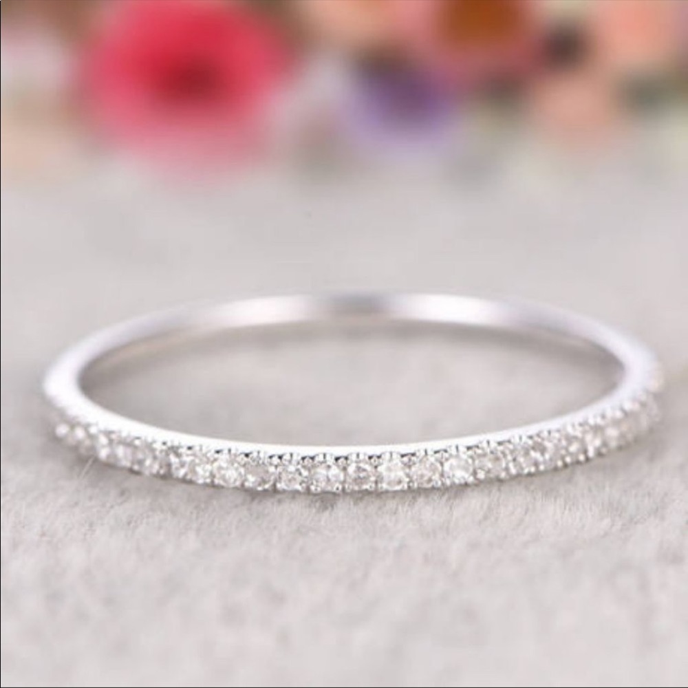 New Eternity Lovely 925 Silver Diamond Bridal 💍 - Picture 3 of 3